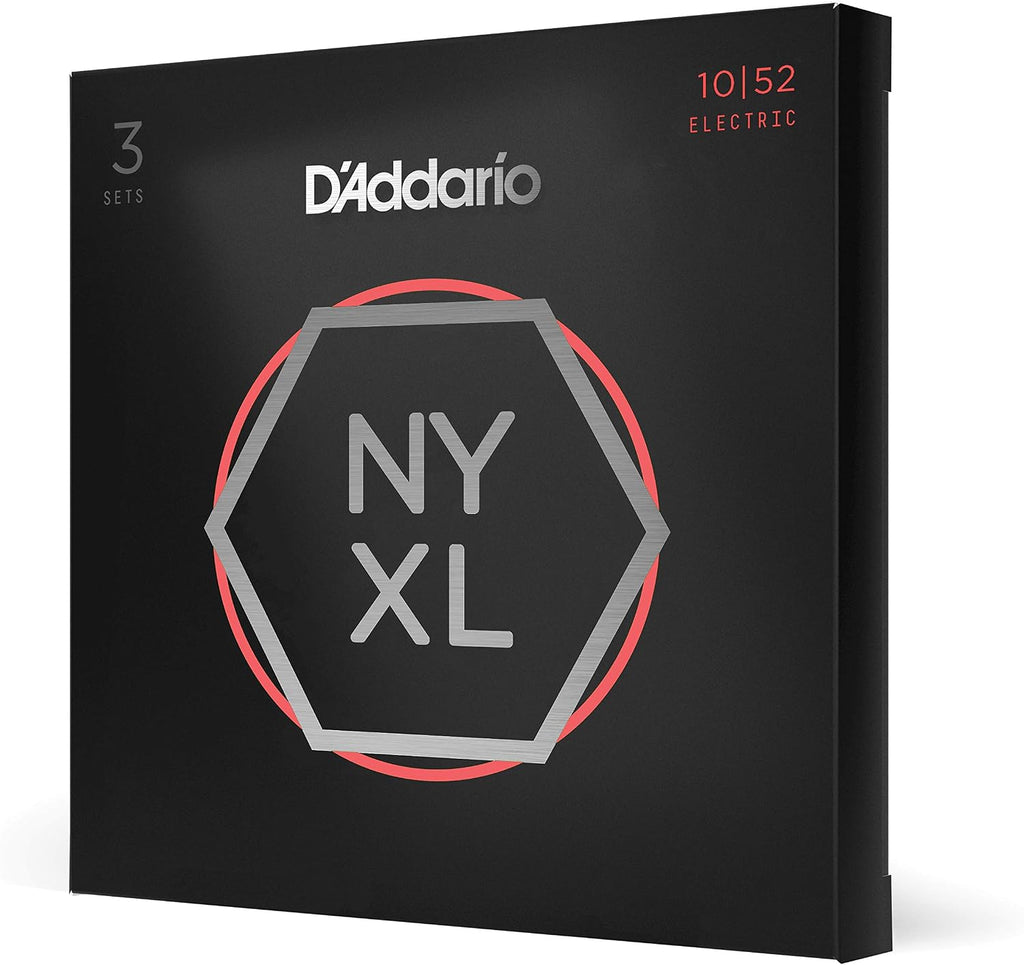 D'Addario NYXL1052-3P Electric Guitar Strings, 10-52, 3 Sets