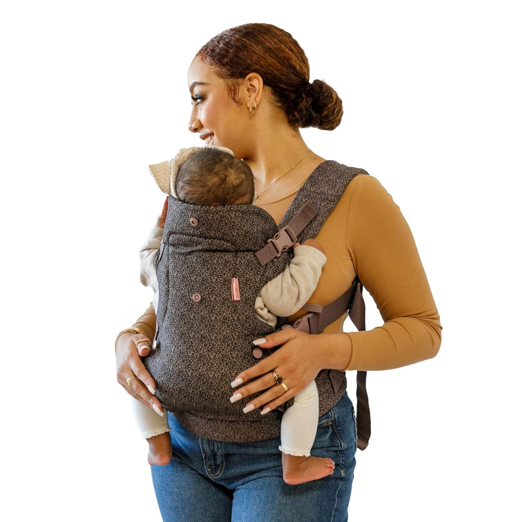 Infantino Flip 4 en 1 Portabebés Ergonómico Convertible Leopardo