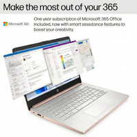 HP Everyday Slim Laptop • 2026-2027 Edition • Microsoft Office 365 Included • Intel N150 CPU • 128GB SSD + 1TB Cloud Storage • Stunning Color • Copilot AI • Windows 11