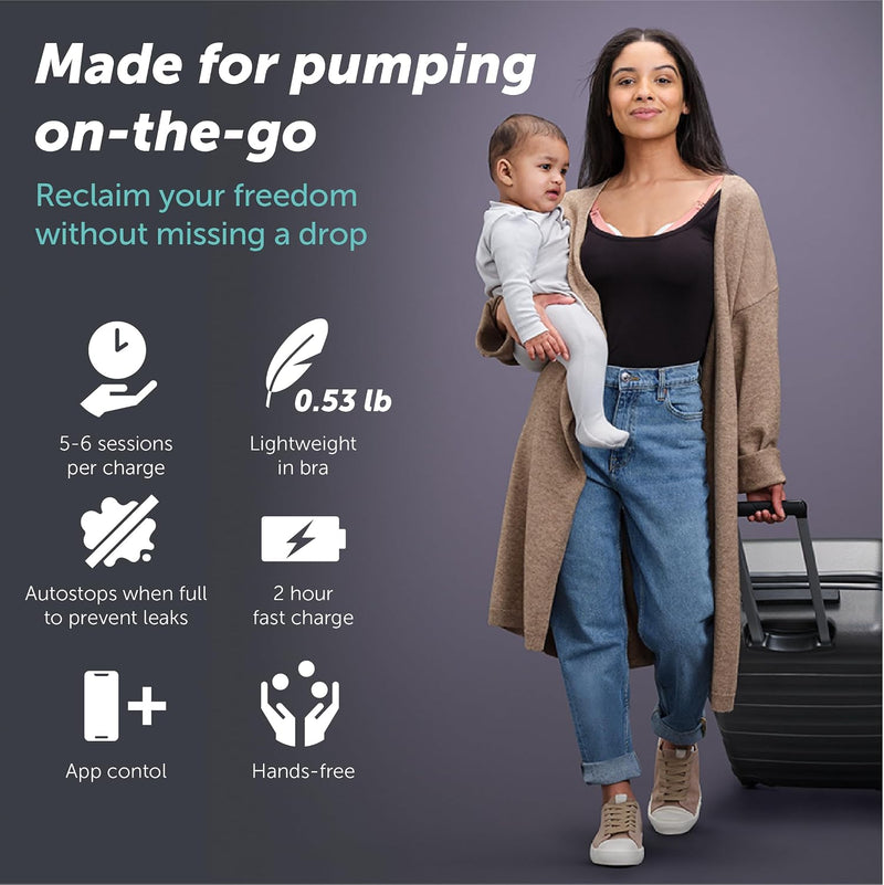 Elvie Double Extractor de Leche Manos Libres Doble con App