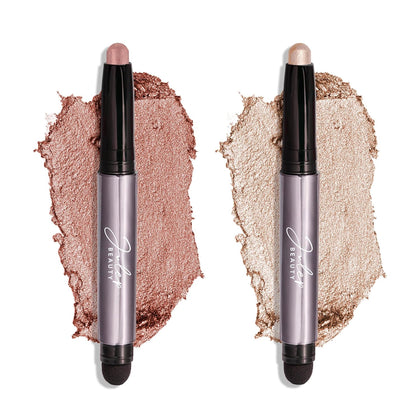 Julep Eyeshadow 101 Crème-to-Powder Duo, Pearl Shimmer and Rose Shimmer
