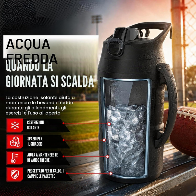 Under Armour Insulated Water Bottle with Handle & Fence Hook, 64oz
