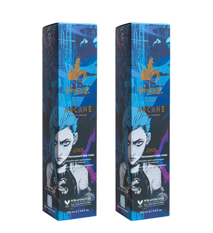 ARCTIC FOX Jinx Hair Dye - Semi Permanent Vegan Blue - 2 x 5.6 oz