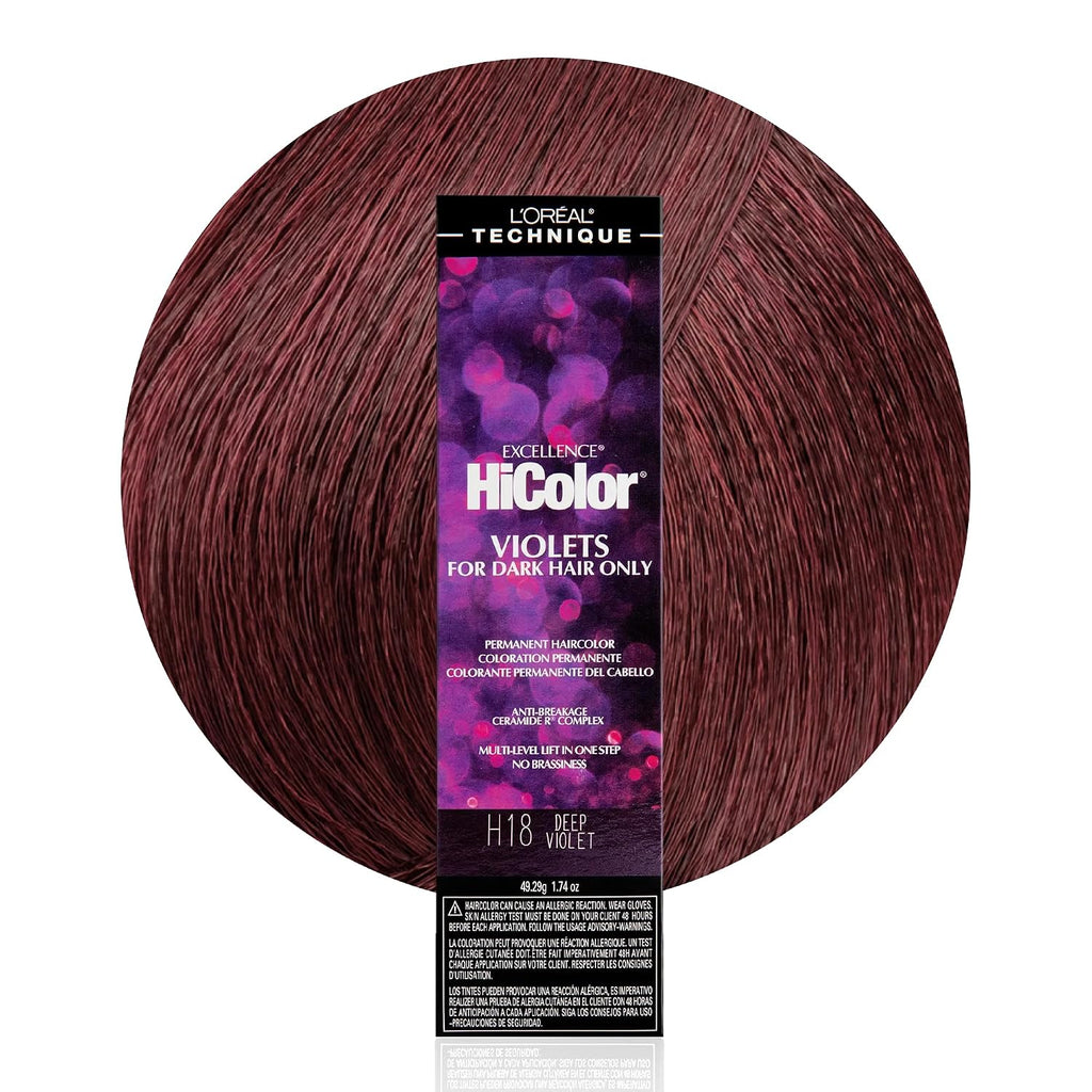 L'Oréal Technique HiColor Violet & Blacks Permanent Color - Black Sapphire