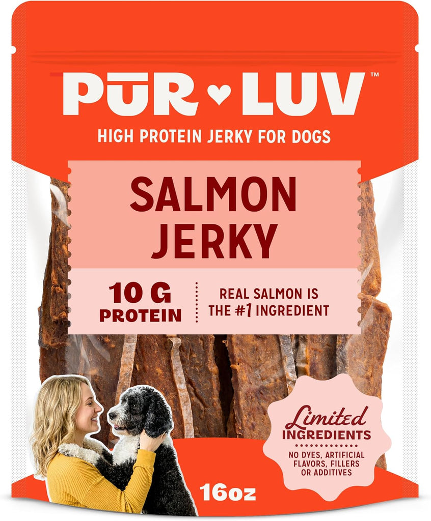 Pur Luv Salmon Jerky Dog Treats