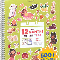 Cupkin 12 Months of the Year Coloring & Sticker Book | 500+ Stickers