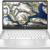 HP Chromebook 14-inch HD Laptop, Intel Celeron N4000, 4 GB RAM, 32 GB eMMC, Chrome (14a-na0020nr, Ceramic White)