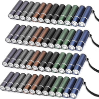 FASTPRO 48-Pack Aluminum LED Flashlights Set with AAA Batteries Included