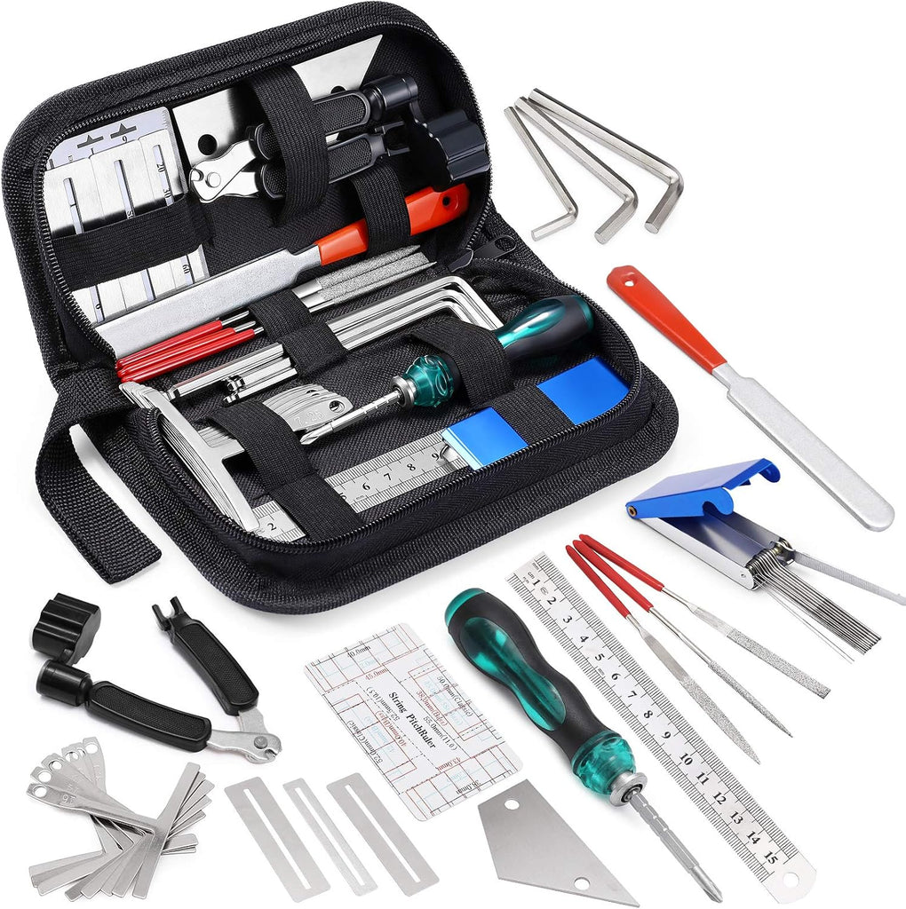 MIFOGE 25-Piece Guitar Repair Tools Kit with Carry Bag