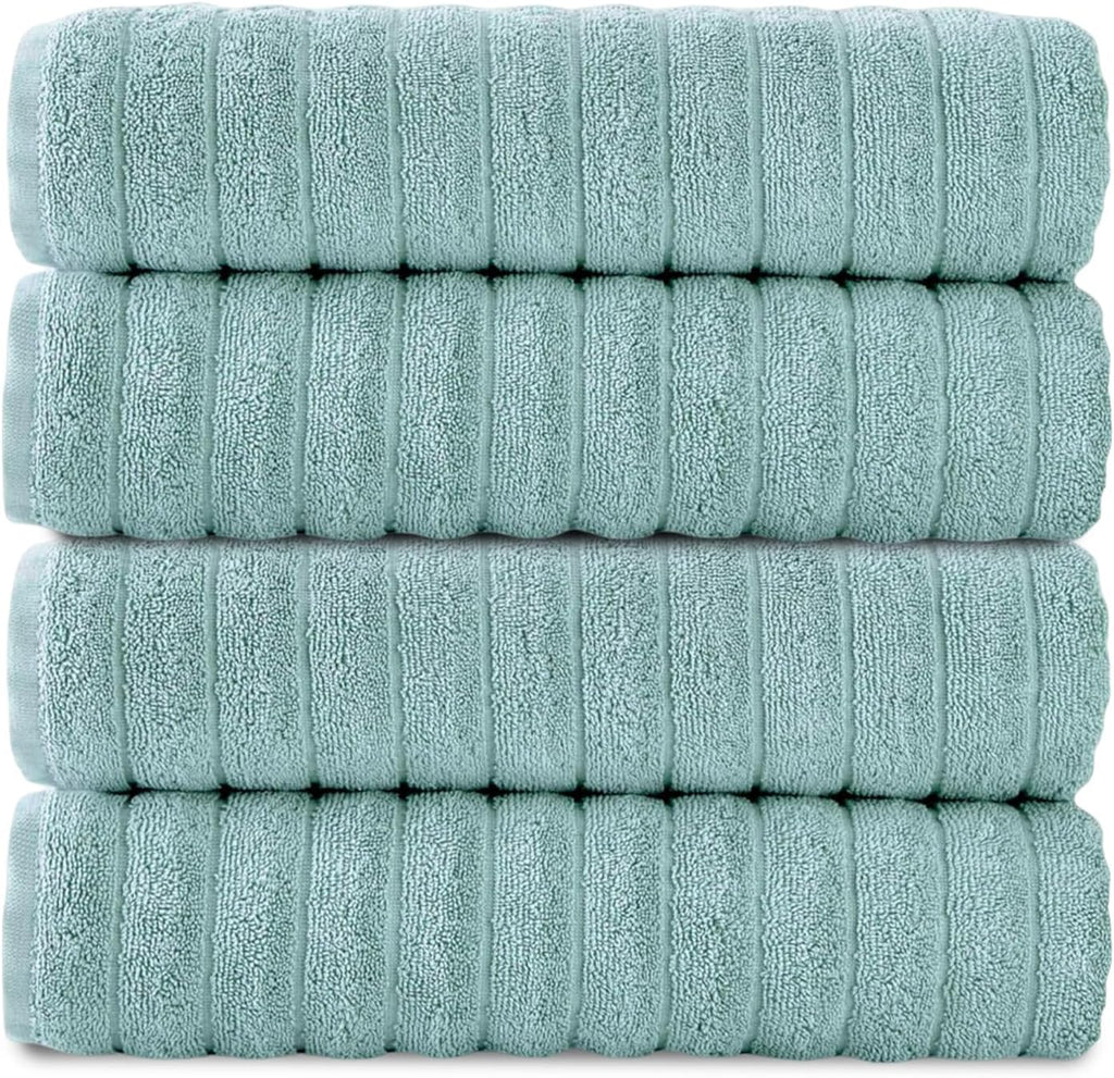 Classic Turkish Towels CTT Premium 4 Pack Bath Towels Set, Made with 100% Turkish Cotton, Spa & Hotel, Quick Drying Towe