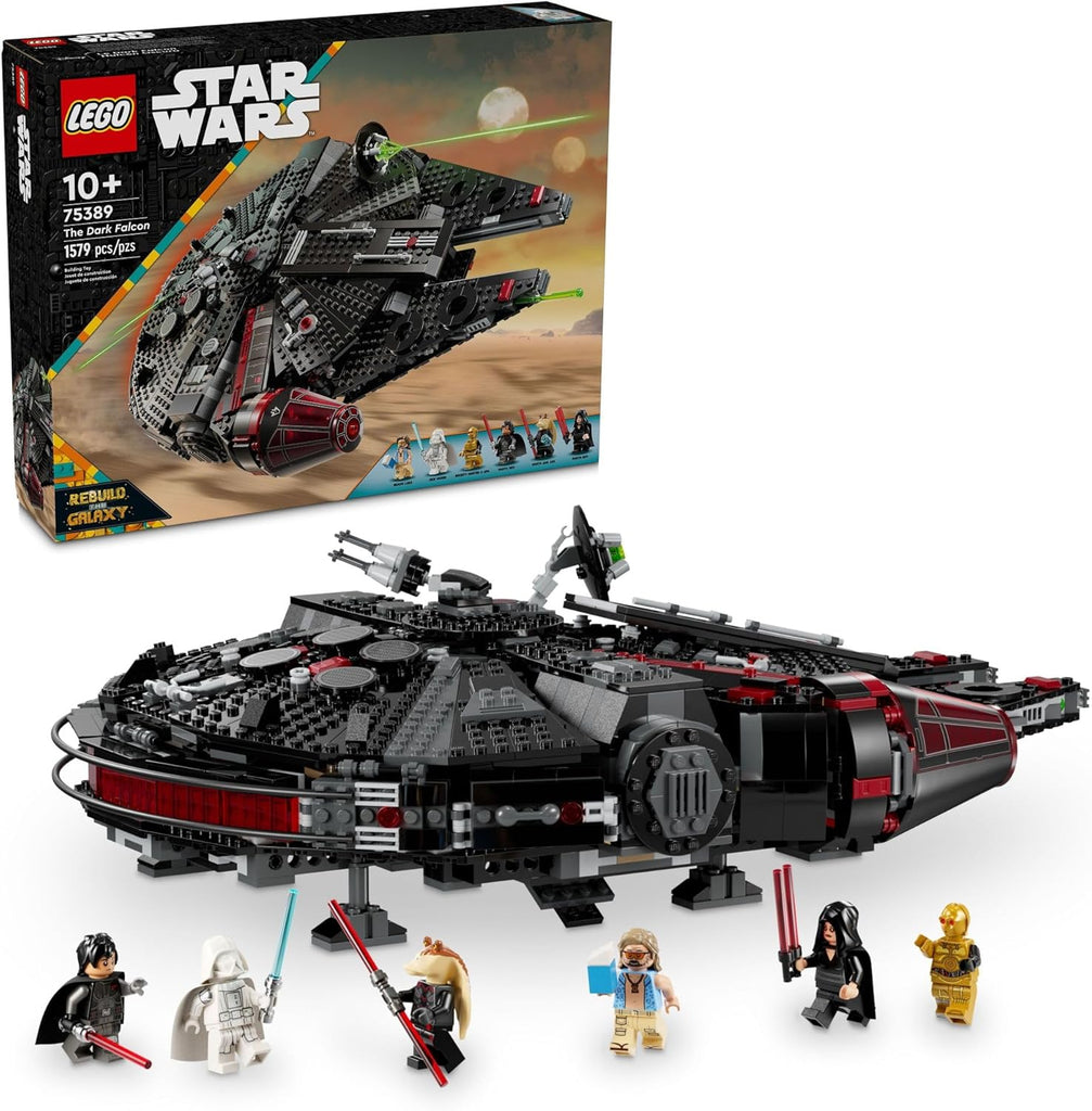LEGO Star Wars The Dark Falcon Buildable Starship - Star Wars Toy Set for Boys and Girls - Collectible Millenium Falcon