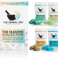 The Herbal Zen Shower Steamers Aromatherapy Pure Essential Oils - 8 Pack