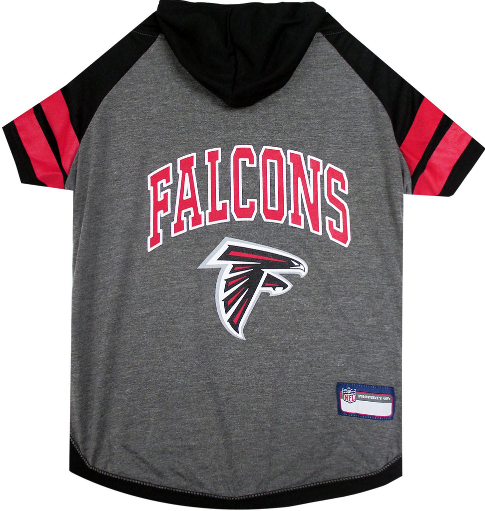 Pets First NFL Atlanta Falcons Hoodie for Dogs & Cats. NFL Football Licensed Dog Hoody Tee Shirt, Medium. Sports Hoody T-Shirt for Pets. Licensed Sporty Dog Shirt (ATL-4044-MD)