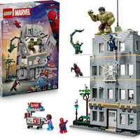 LEGO Marvel Spider-Man vs Hulk Epic Clash - Super Hero Building Toy for Boys & Girls, Ages 8+ - Includes 5 Minifigures & Hulk Figure - Spider-Man Toy for Fans - Gift for Birthdays - 76350