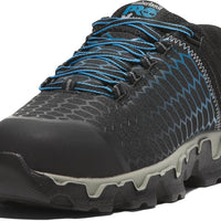Timberland PRO Men's Powertrain Sport Alloy Safety Toe Industrial Athletic Work Shoe, Black/Grey-2024 New, 9