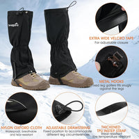 OrrinSports Waterproof Adjustable Leg Gaiters