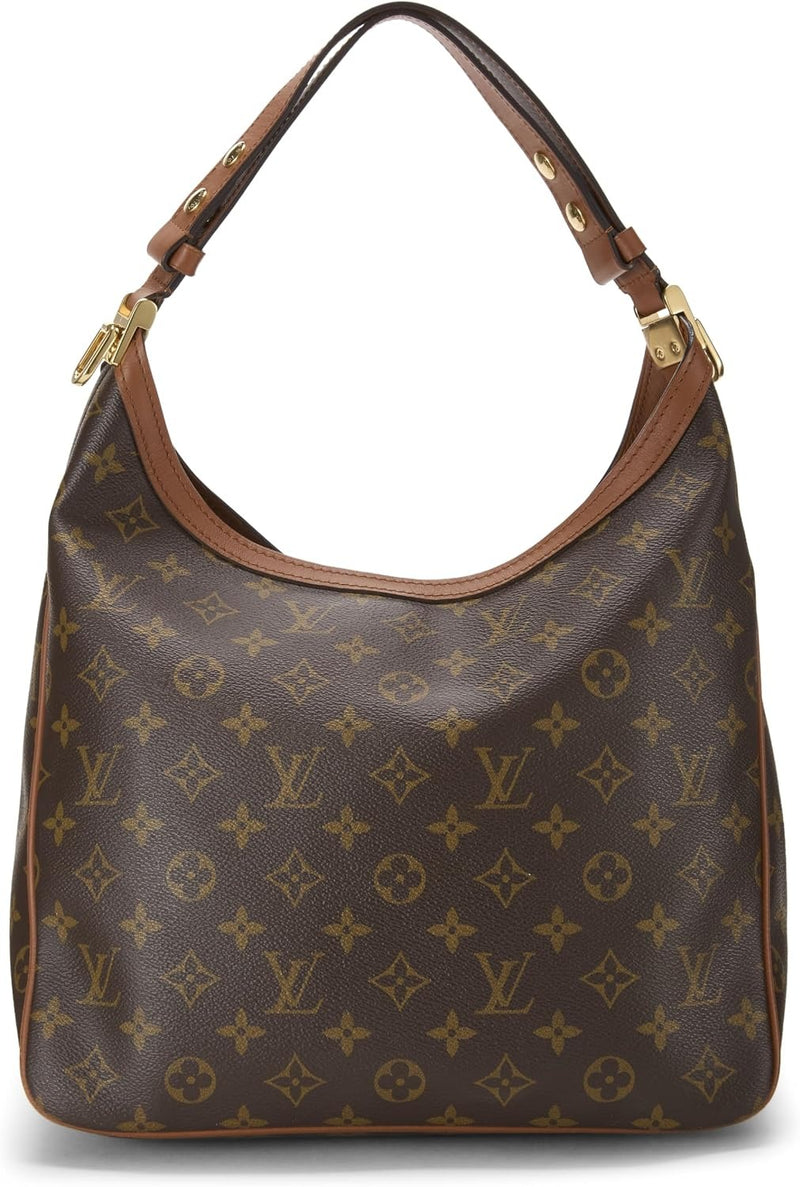 Original Louis Vuitton Pre-loved Monogram Reversed Dauphine Hobo MM, Brown
