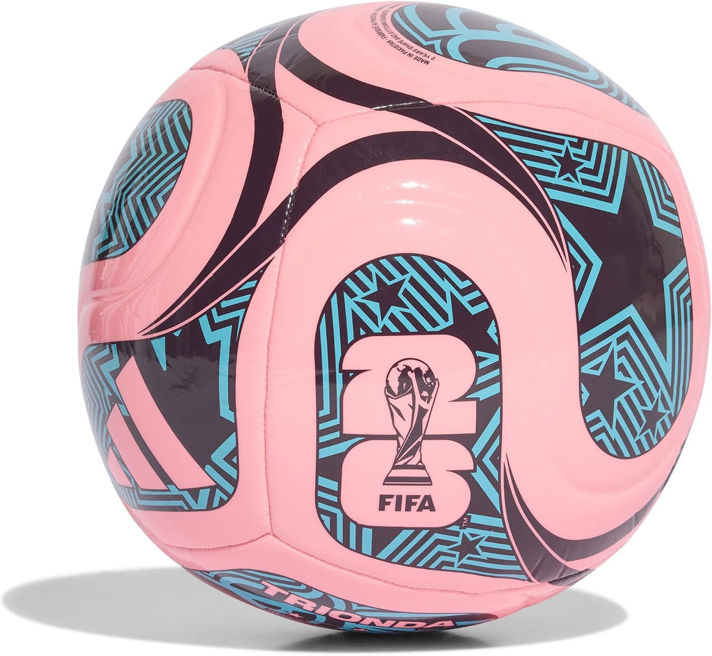 Adidas Unisex-Adult World Cup Soccer Ball, Beam Pink/Noble Red/Blue, 4