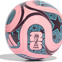 Adidas Unisex-Adult World Cup Soccer Ball, Beam Pink/Noble Red/Blue, 4