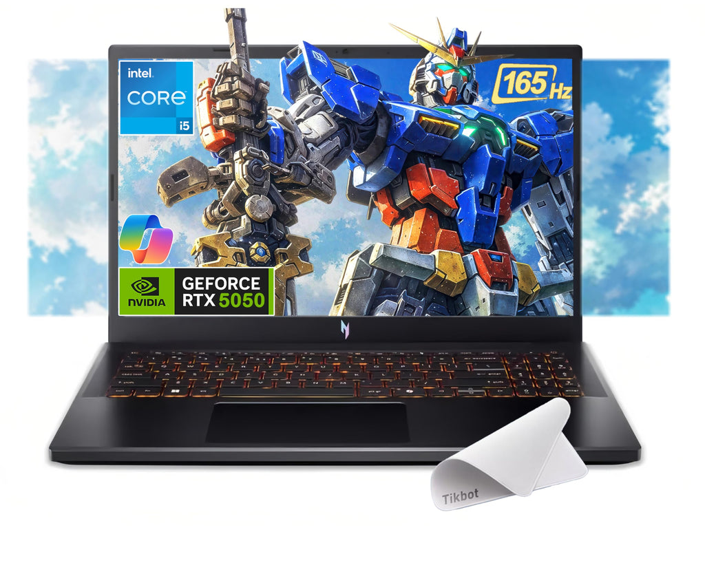 Acer Nitro V 15.6” FHD IPS 165Hz Gaming Laptop, Intel Core i5-13420H, NVIDIA GeForce RTX 5050 with 8GB GDDR7 VRAM, Win11