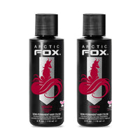 ARCTIC FOX Semi-Permanent Hair Dye WRATH - Vegan Ammonia-Free - 2 x 4 fl oz