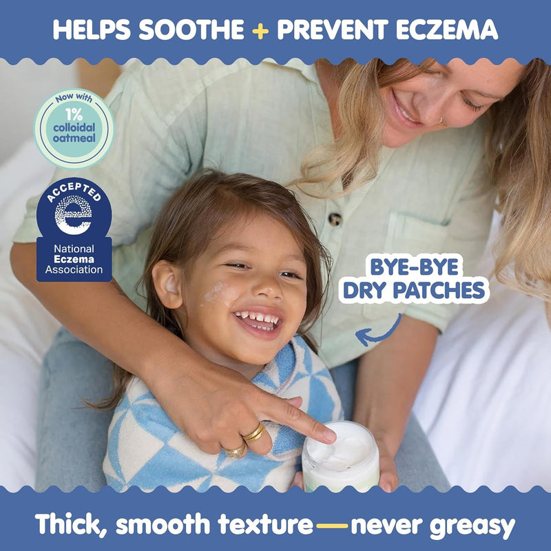 TUBBY TODD All Over Ungüento - Crema para eccema para bebé, multiuso diario, sensible, seca, irritación, crema para aliviar la piel del bebé, sin esteroides y gluten, sin fragancia, 1 paquete, 8 onzas