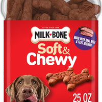 Milk-Bone Soft & Chewy Dog Treats, 25 Oz. Canister