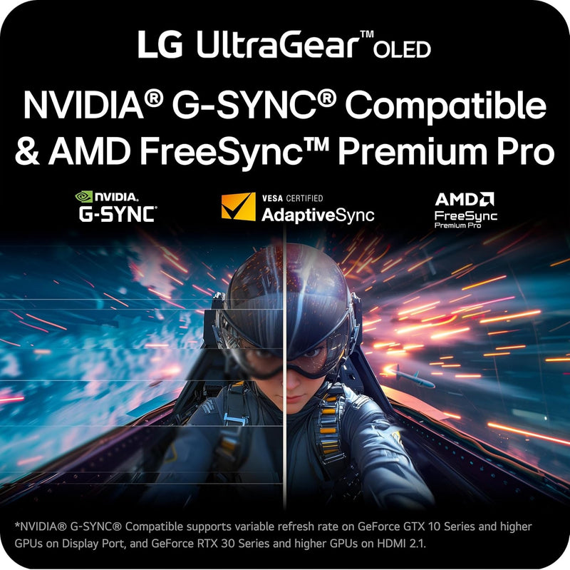 LG 27GX700A-B 27-inch Ultragear QHD (2560 x 1440) OLED Gaming Monitor, 280Hz, 0.03ms, NVIDIA G-Sync, AMD FreeSync Premium Pro, VESA DisplayHDR TrueBlack500, with up to DCI-P3 99.5%, HDMI 2.1, Black