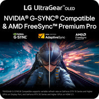 LG 27GX700A-B 27-inch Ultragear QHD (2560 x 1440) OLED Gaming Monitor, 280Hz, 0.03ms, NVIDIA G-Sync, AMD FreeSync Premium Pro, VESA DisplayHDR TrueBlack500, with up to DCI-P3 99.5%, HDMI 2.1, Black
