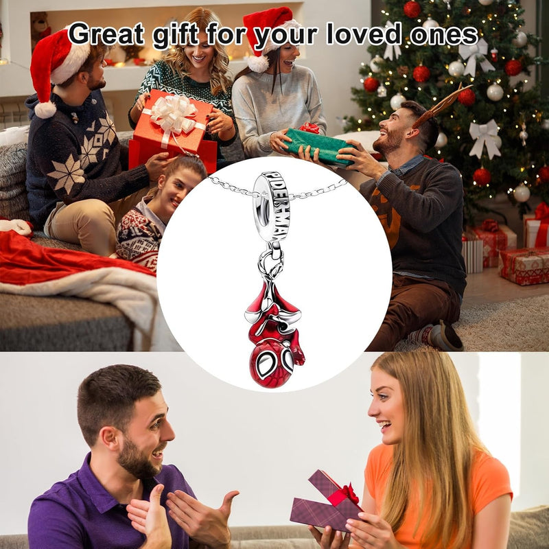 Spider Pendant Necklace with Adjustable Chain for Men and Women