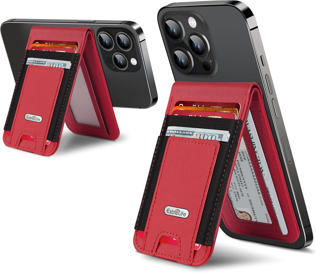 For Magsafe Wallet Stand, 10 Cards Holder, Strongest Magnetic Wallet