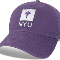 Legacy NCAA Officially Licensed Baseball Hat, NYU Violets, Lightweight Cap for Men & Women, Relaxed Twill Adjustable (EZ