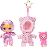 Bratziez Bling Seriez 25th Anniversary Plush Blind Box with Charm Clip and Accessory, Collectible Characters