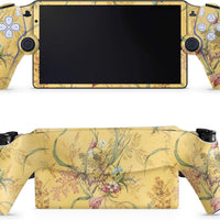 Glossy Glitter Gaming Skin Compatible with PS5 Portal Remote Player - Yellow Marble End - Premium 3M Vinyl Protective Wr
