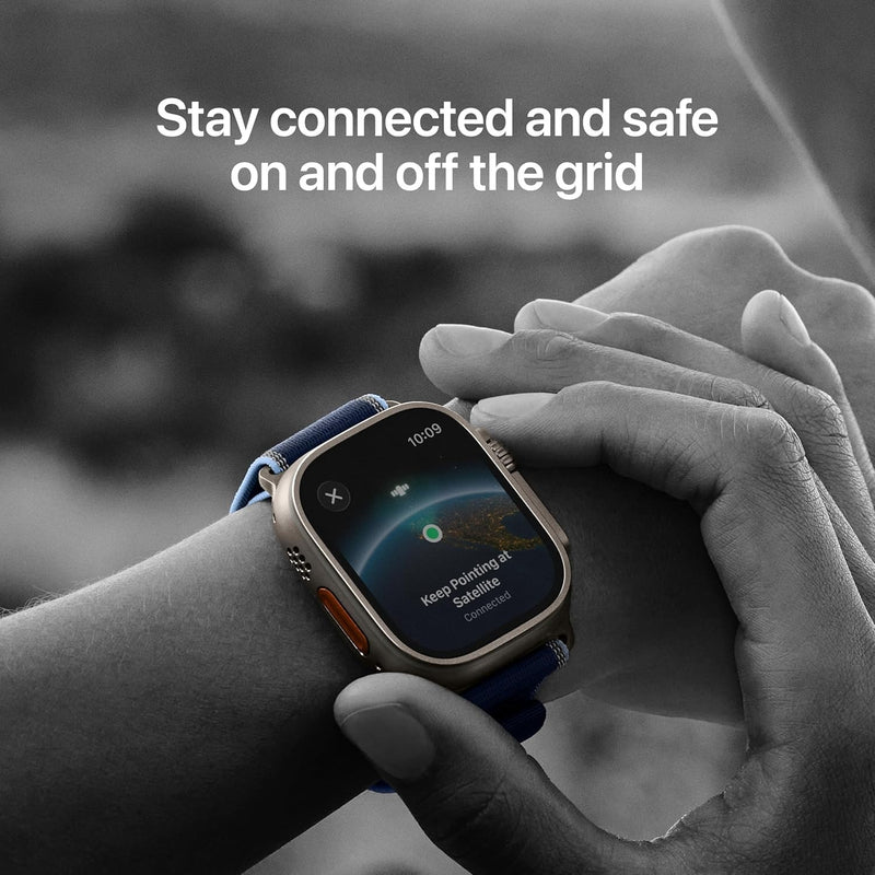 Apple Watch Ultra 3 [GPS + Cellular 49mm] Running & Multisport Smartwatch w/Rugged Titanium Case w/Black Alpine Loop - M. Satellite Communications, Advanced Health & Fitness Tracking