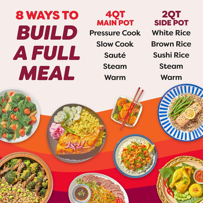 Instant Pot Dual Action 8‑in‑1 Multi-Cooker with Serve Together™