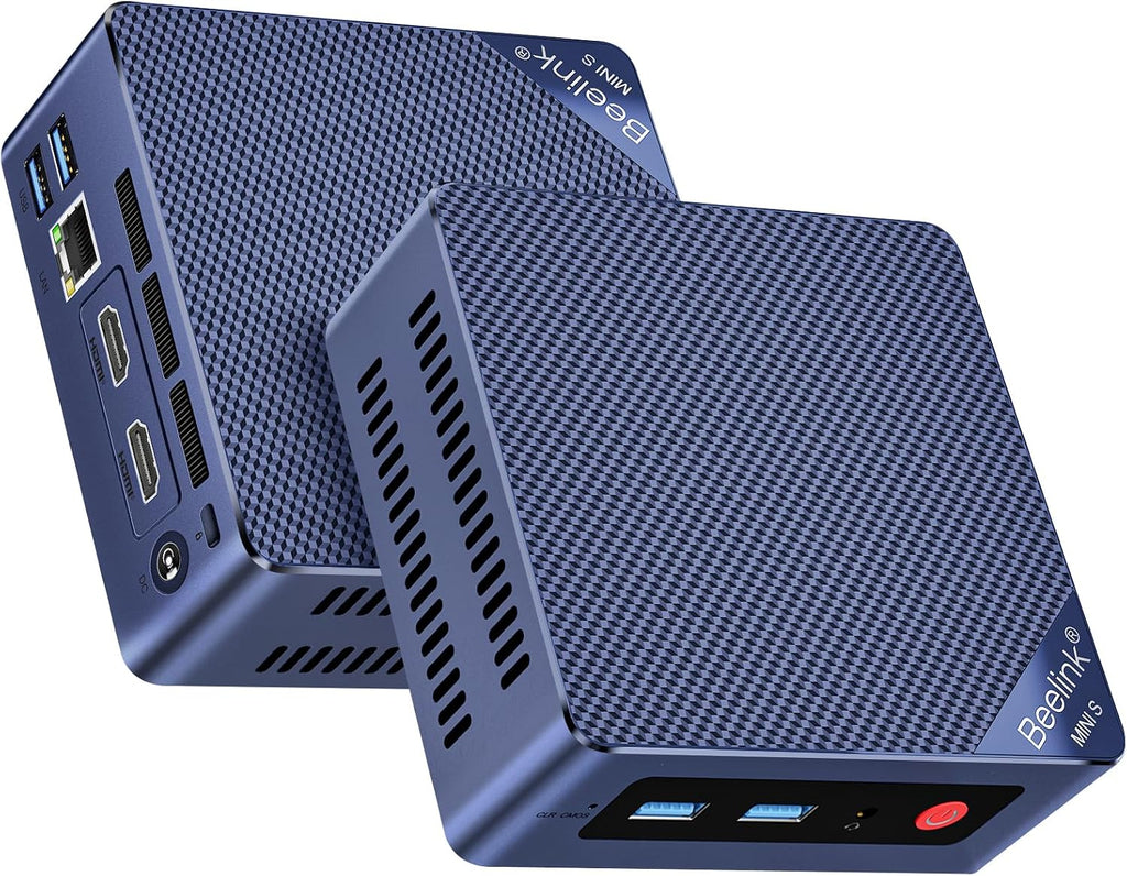 Beelink MINI S12 Mini PC,Intel 12th Gen Alder Lake-N95 Processor(4C/4T,up to 3.4GHz),Mini Computer 8GB DDR4 RAM 480GB SS