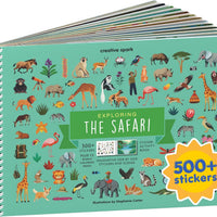 Cupkin Safari Animals Coloring & Sticker Activity Book | 500+ Stickers