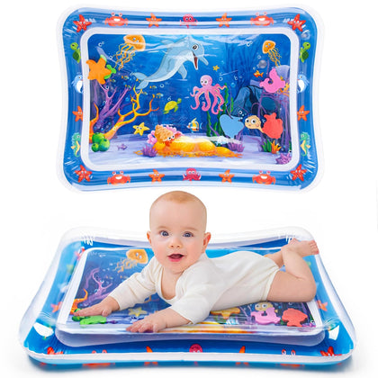 Yeeeasy Manta de Agua Inflable Tummy Time para Bebés 3 a 24 Meses