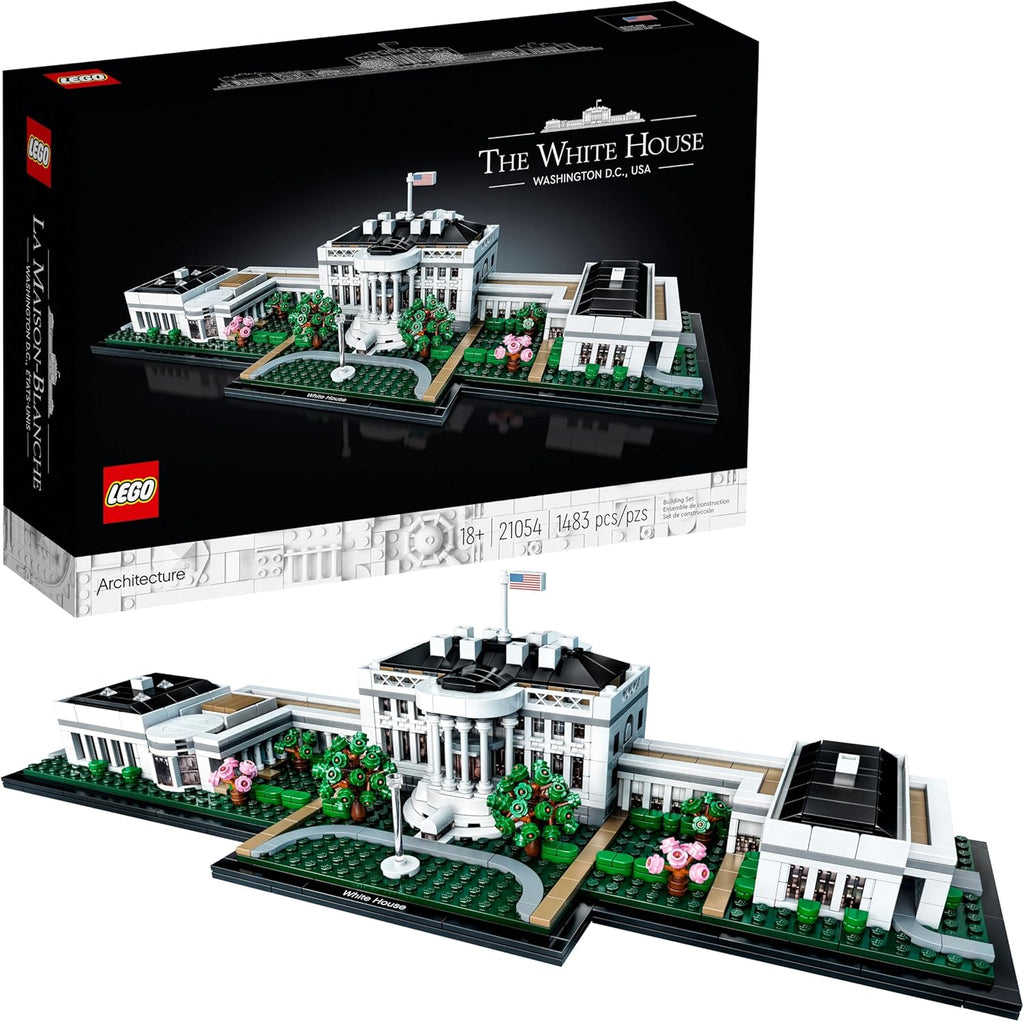 LEGO Architecture Collection: The White House 21054 - Model Building Kit, Creative Set for Adults and Teens, Energizing DIY Project, Iconic Presidential Office, Great Collectible Gift for Father's Day
