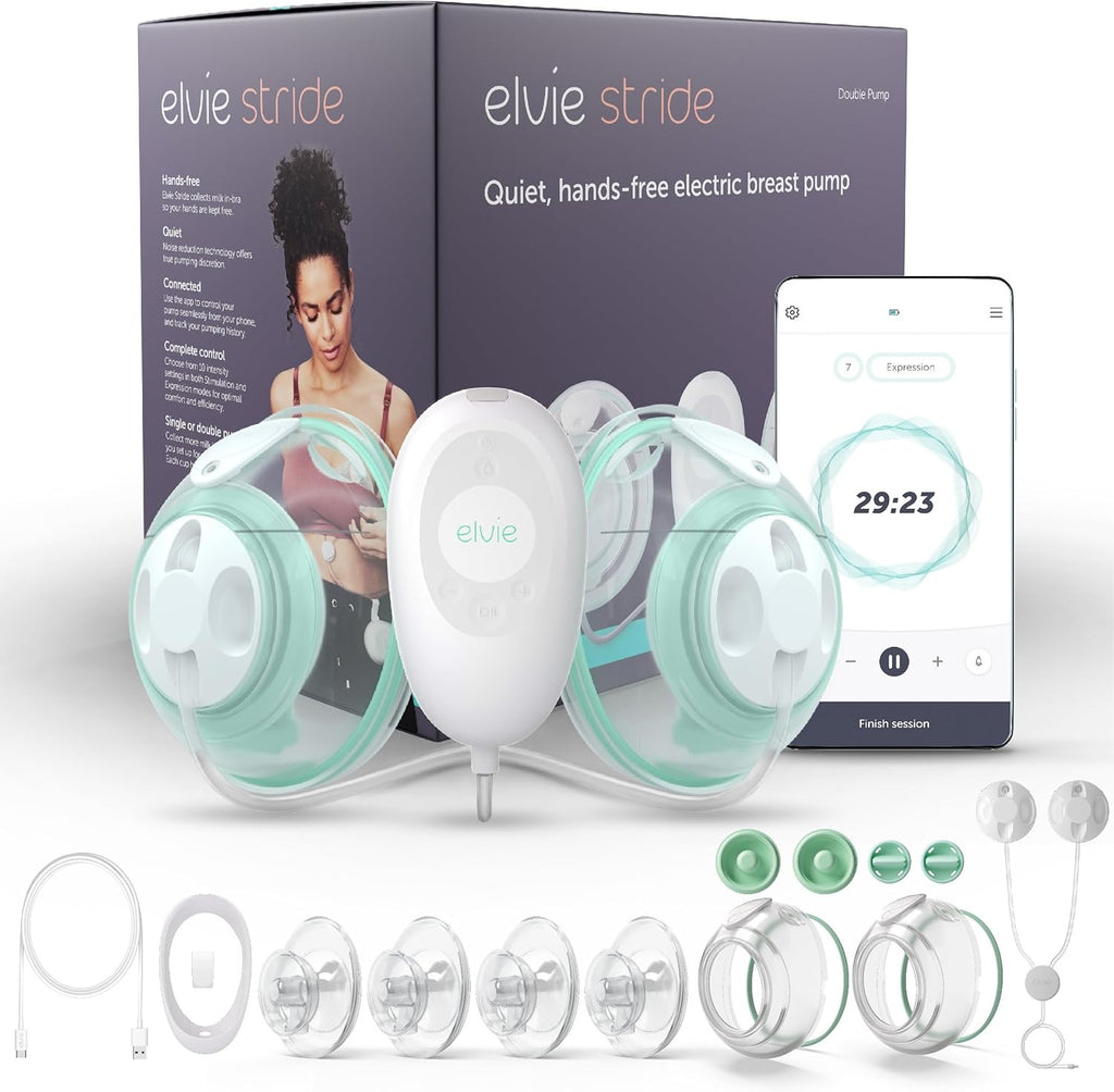 Elvie Stride Hospital-Grade, App-Controlled Breast Pump