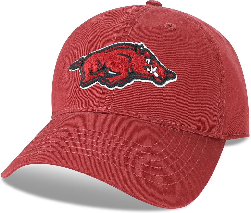 Legacy NCAA Officially Licensed Baseball Hat, Arkansas Razorbacks, Lightweight Cap for Men & Women, Relaxed Twill Adjust