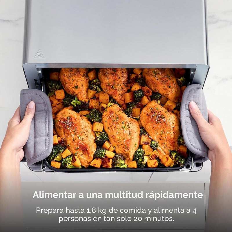 Ninja Flip Toaster Oven & Air Fryer, 8-in-1, Stainless Steel, SP151
