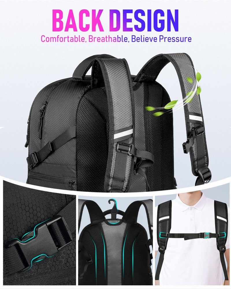 LOINTET Basketball Bag Backpack with Ball Holder Shoes Compartment