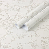 Dimoon 236"x17.3" Peel and Stick Wallpaper Contact Paper Boho Beige Wallpaper Brown Floral Removable Wall Paper Self Adh
