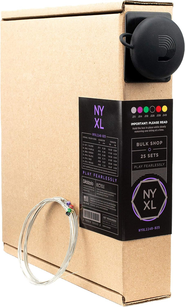 D'Addario NYXL1149-B25 Electric Guitar Strings, 11-49, 25 Sets