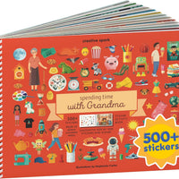 Cupkin Spending Time with Grandma Coloring & Sticker Book | 500+ Stickers