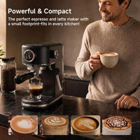 HIBREW H10B Programmable Espresso Machine with LED Display & Pressure Gauge
