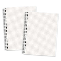RETTACY Graph Grid Paper Notebook, 160 Pages per Pack, B5 (7.6'' × 10'')