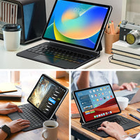 Funda con Teclado runelk para iPad 10.ª / 11.ª Gen (A16) - Negro